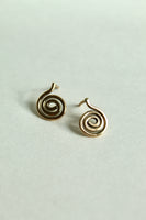 Swirl Earrings 14K Gold